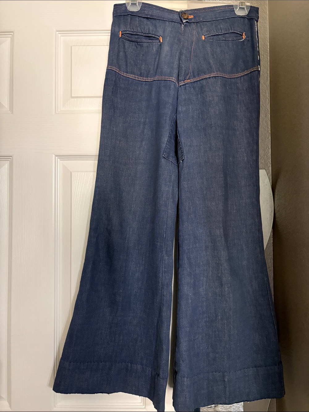 Vintage wide leg denim jeans approximate 27w, 30 inseam